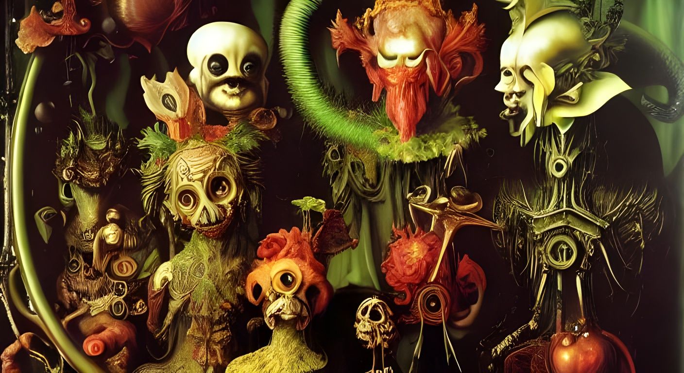 Cryptid Taxidermy Asylum: Surreal Fantasy Painting