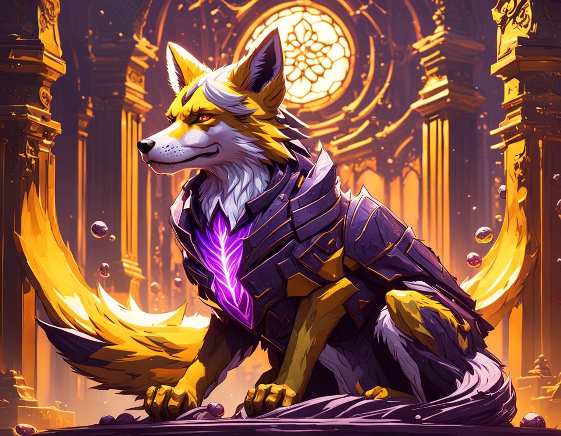 KrimsonTheFox Twitch TV in Dark Fantasy Art