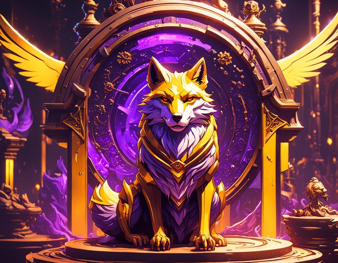 Crimson KrimsonTheFox Twitch TV in Dark Fantasy Style