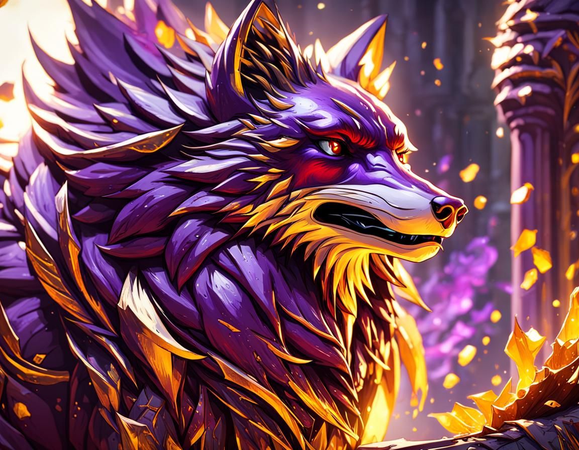 Crimson KrimsonTheFox Twitch TV in Dark Fantasy Art