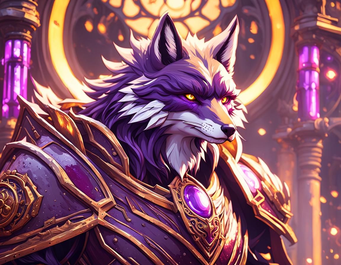 KrimsonTheFox Twitch TV in Dark Fantasy Style