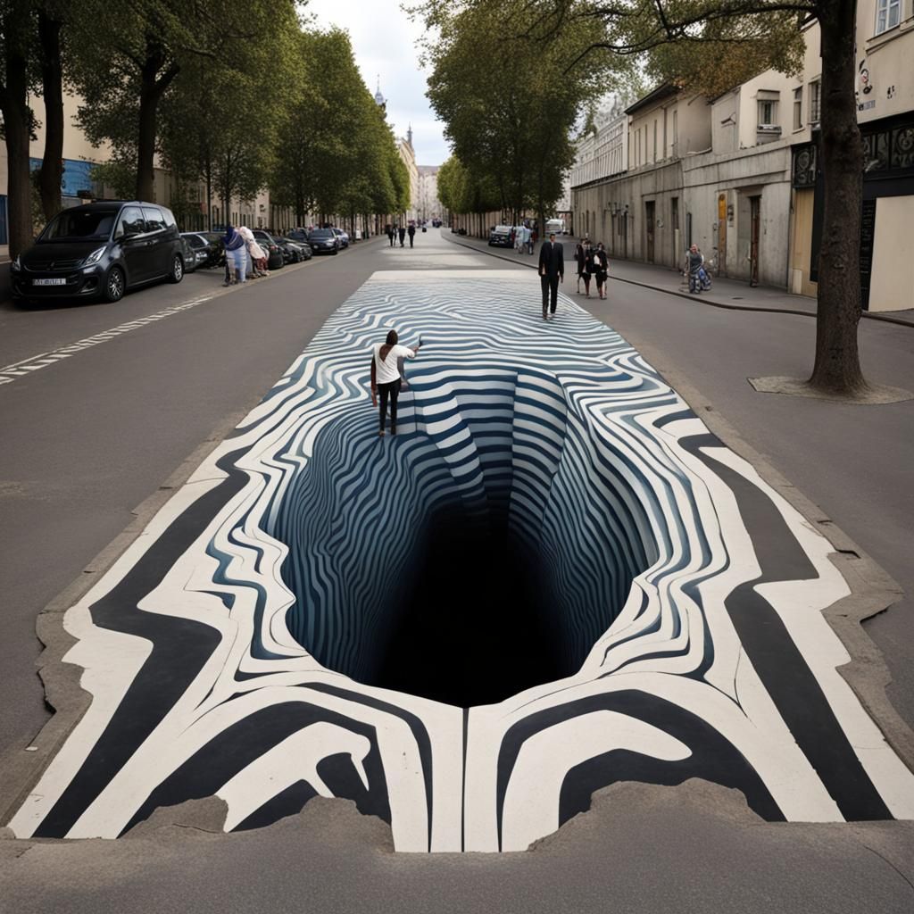 Abyss Optical Illusion Street Art