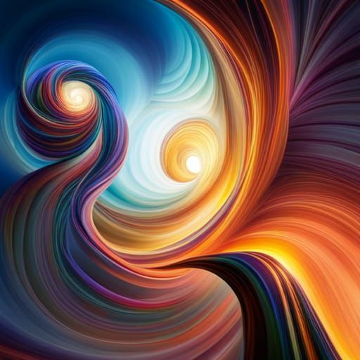 Colorful Orbs Swirling in a Mesmerizing Vortex