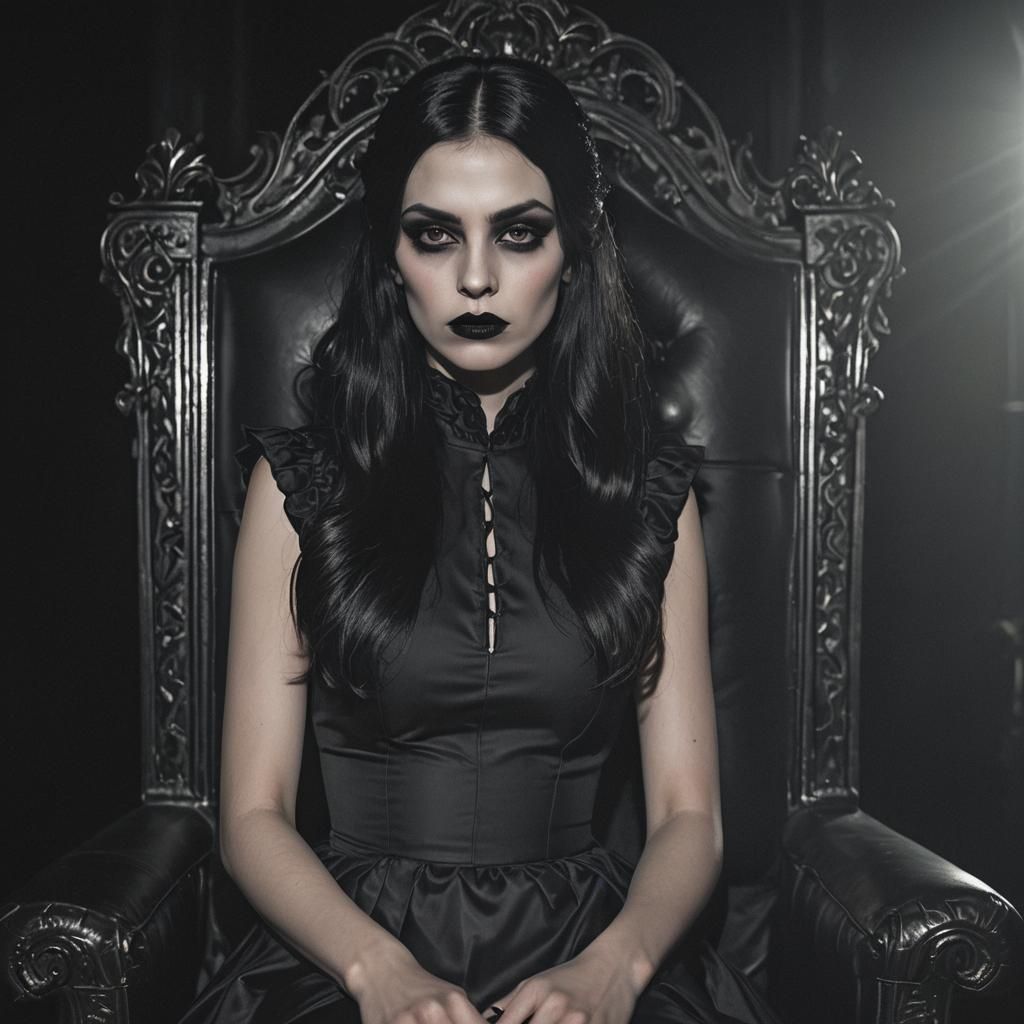 Elegant Vampire Portrait in Dark Academia Aesthetic