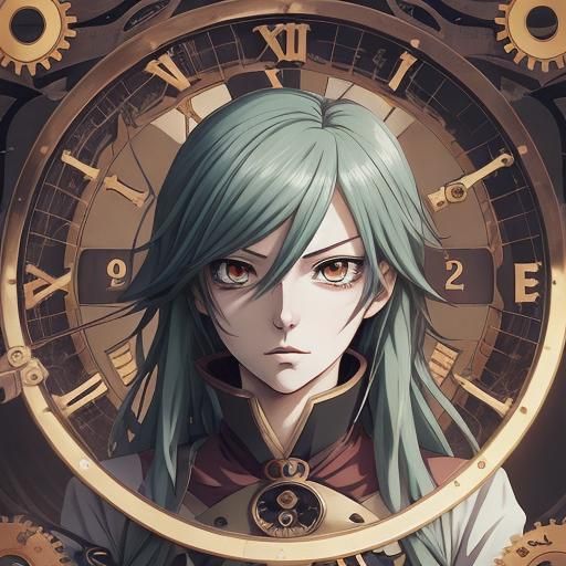 Clockwork Eyes in Anime Style