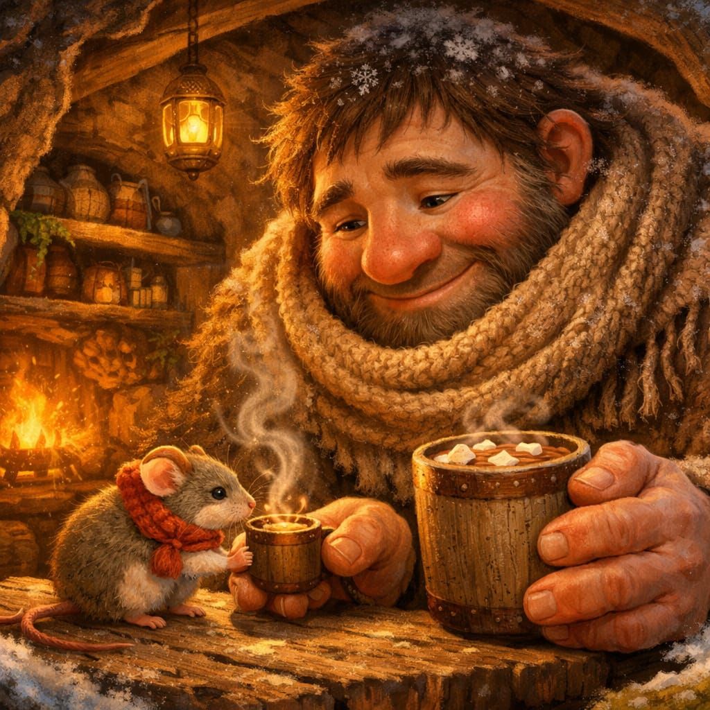 "Get warm my friend"