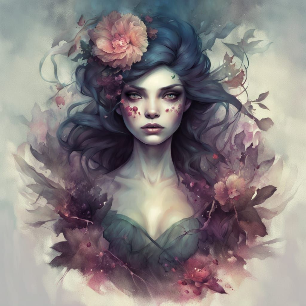 Dramatic Grimdark Scene in Dark Tones