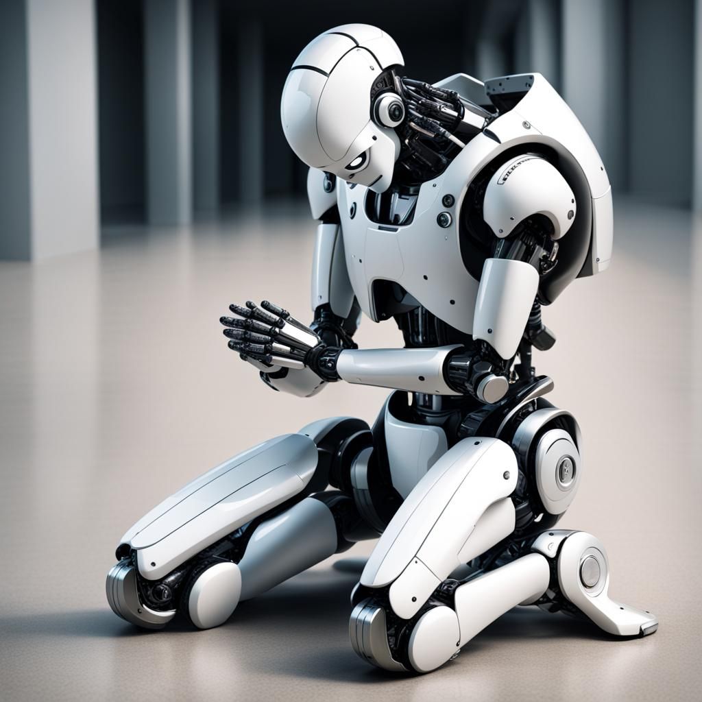 Robot in Prayer: Humility and Artificial Intelligence