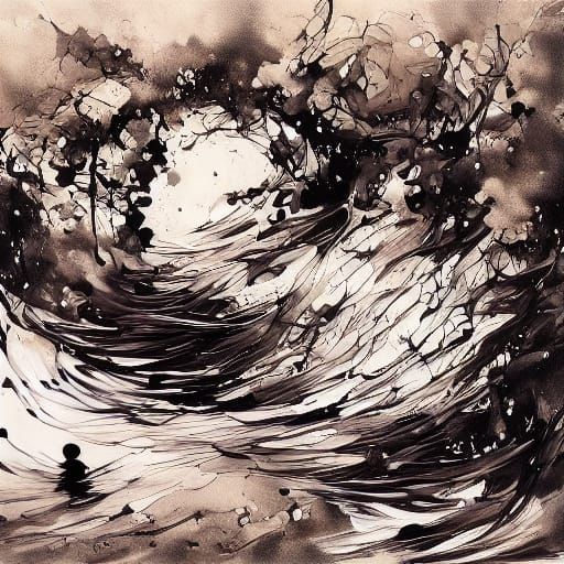 Abstract Rorschach Ink Blot Art