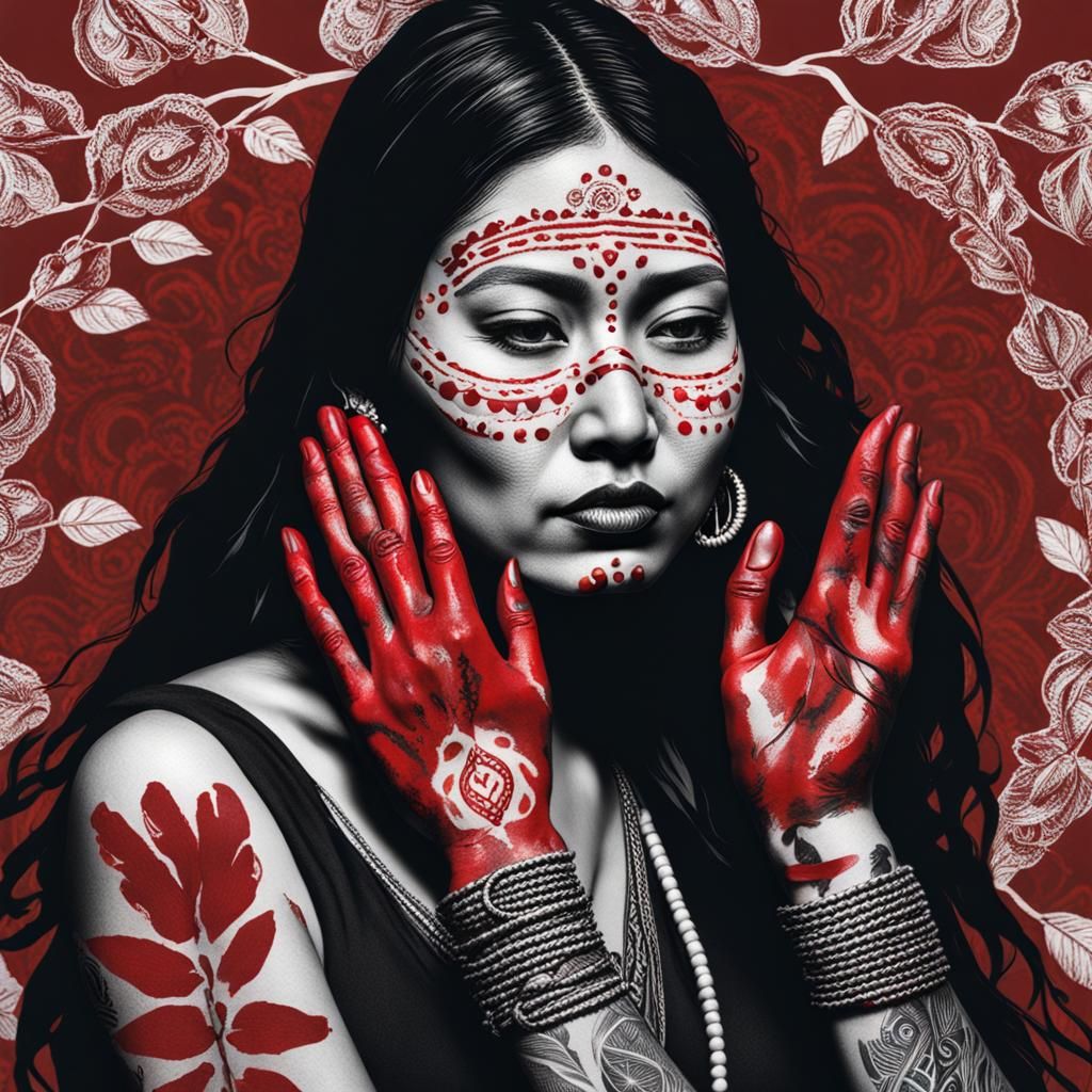 Native Women: MMIW Awareness Portrait
