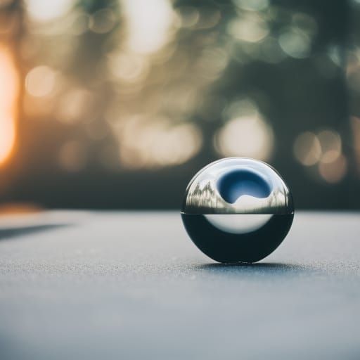 Magic 8-Ball and Hour Glass Still Life