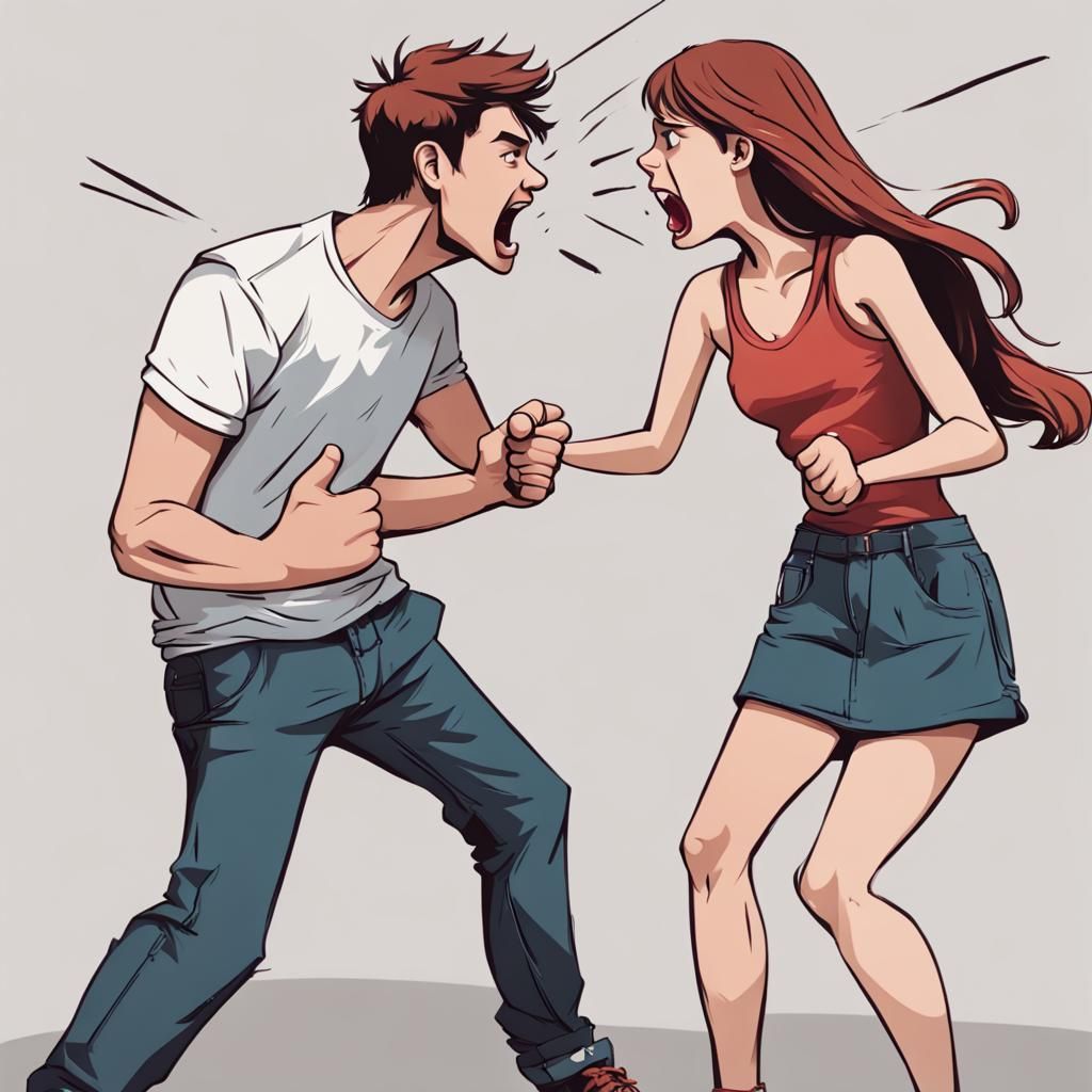 Couple Arguing: A Moment of Conflict