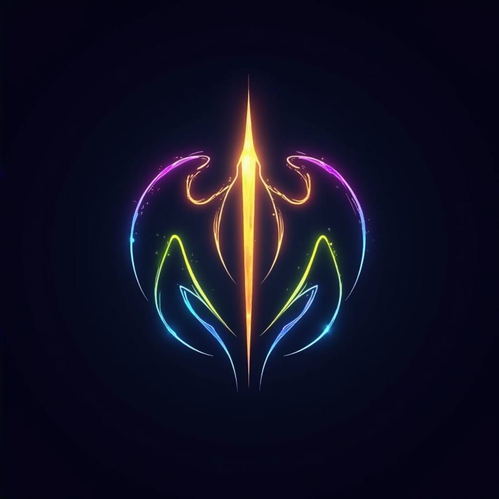 Futuristic Brand Logo for NeoMon Nexus in Neon Style