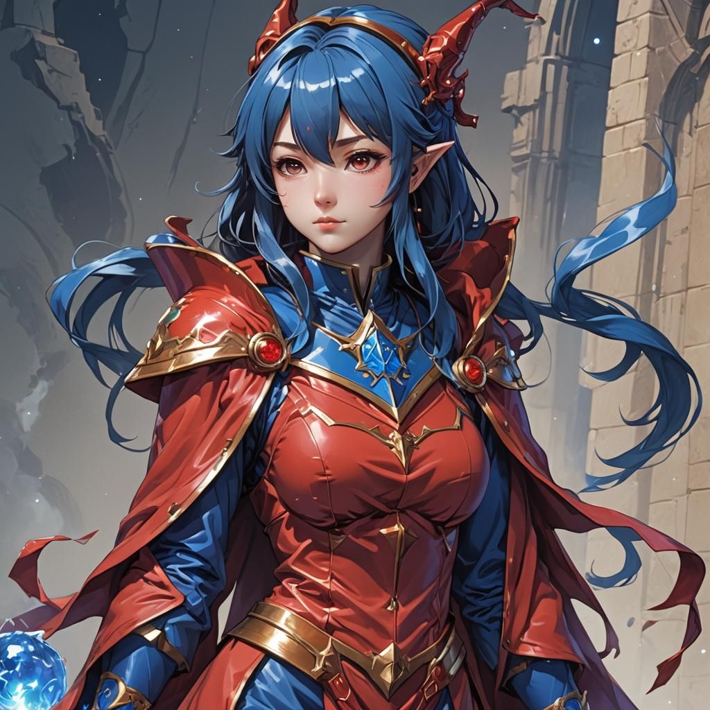 Voluptuous Plasmoid Student in Evyn Fong Art Style