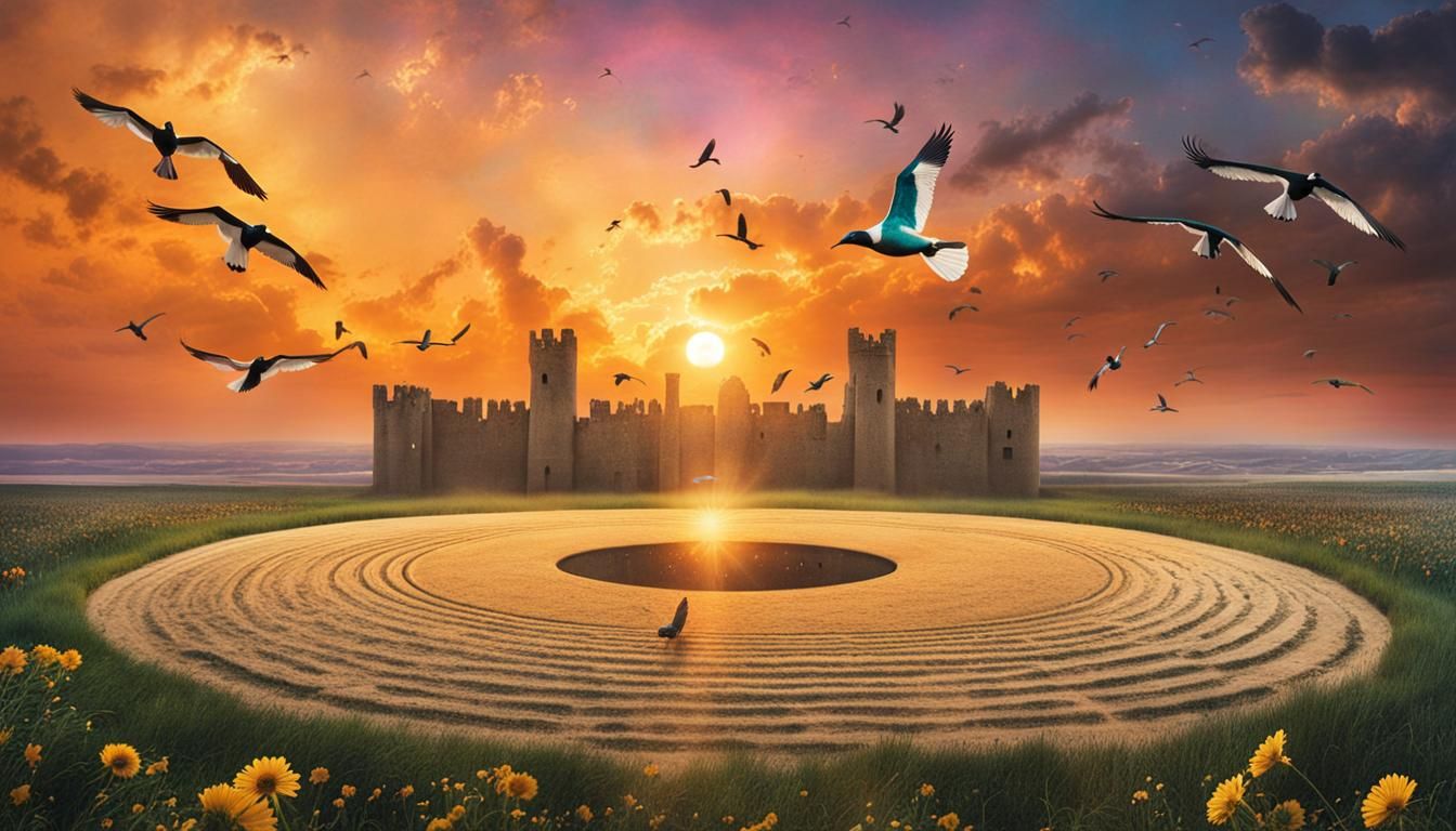 Gratitude Collage: 8K Digital Art with Cosmic Elements