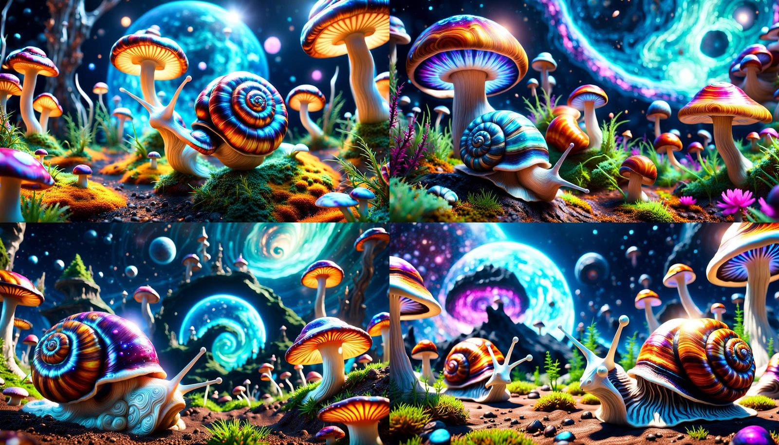 Intergalactic Snails with Psychedelic Shells in Unreal Engin...