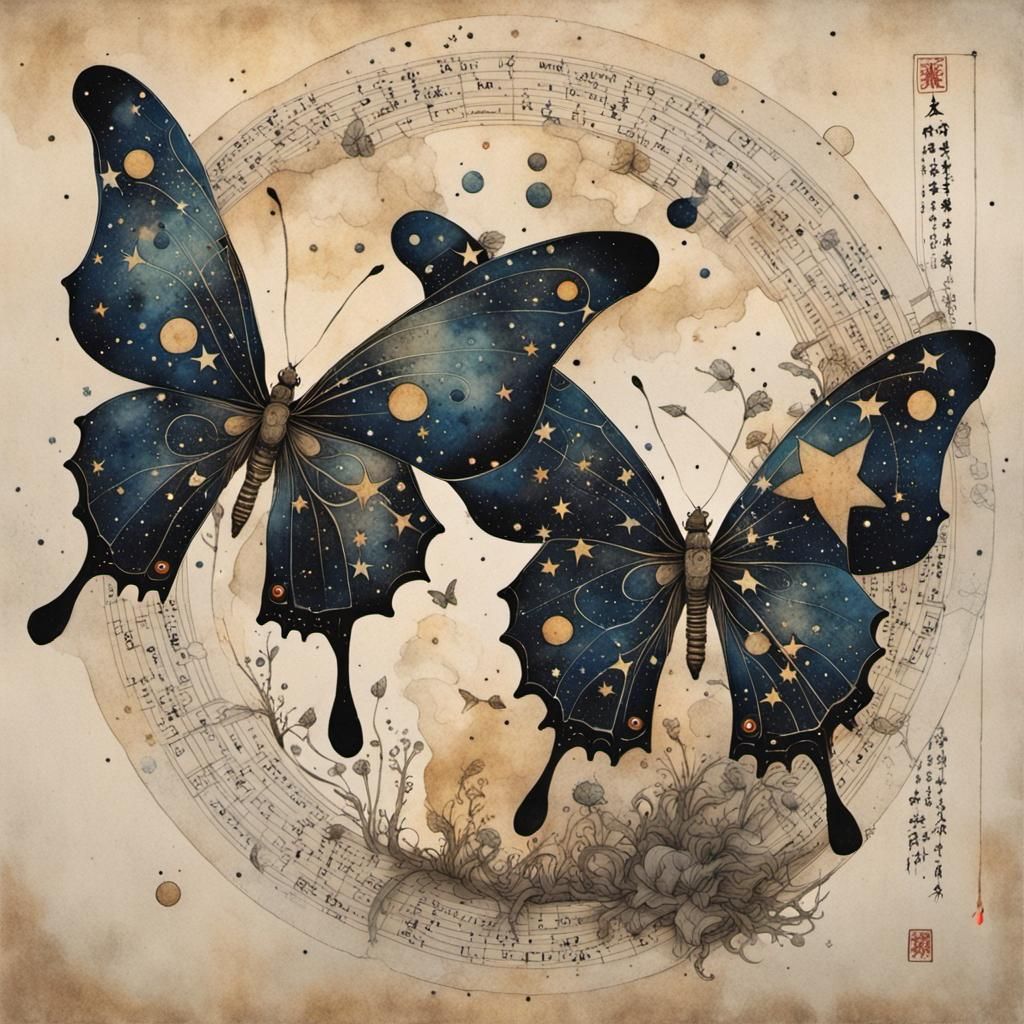 Butterflies Rising: Celestial Chinese Illustration