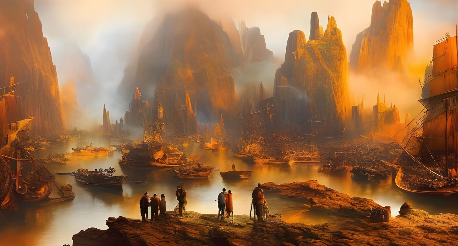 Dreamy Abstract Art with Magic Particles