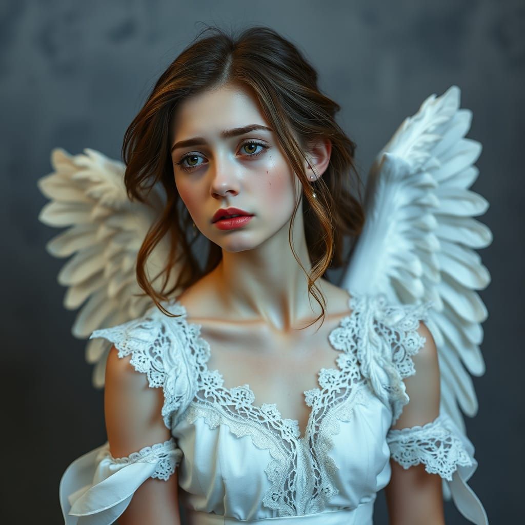 Mourning Angel in Soft Light
