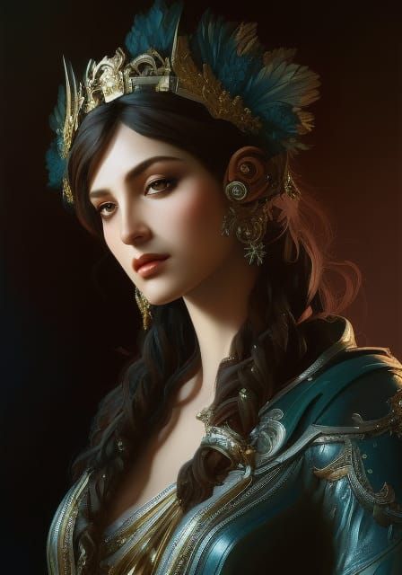 Oizys, Greek Goddess of Misery Portrait