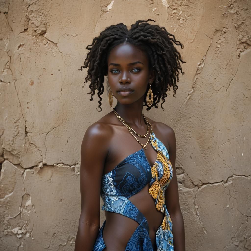 Stunning African Beauty in a Golden Savanna