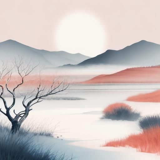 Simple Black and White Abstract Image