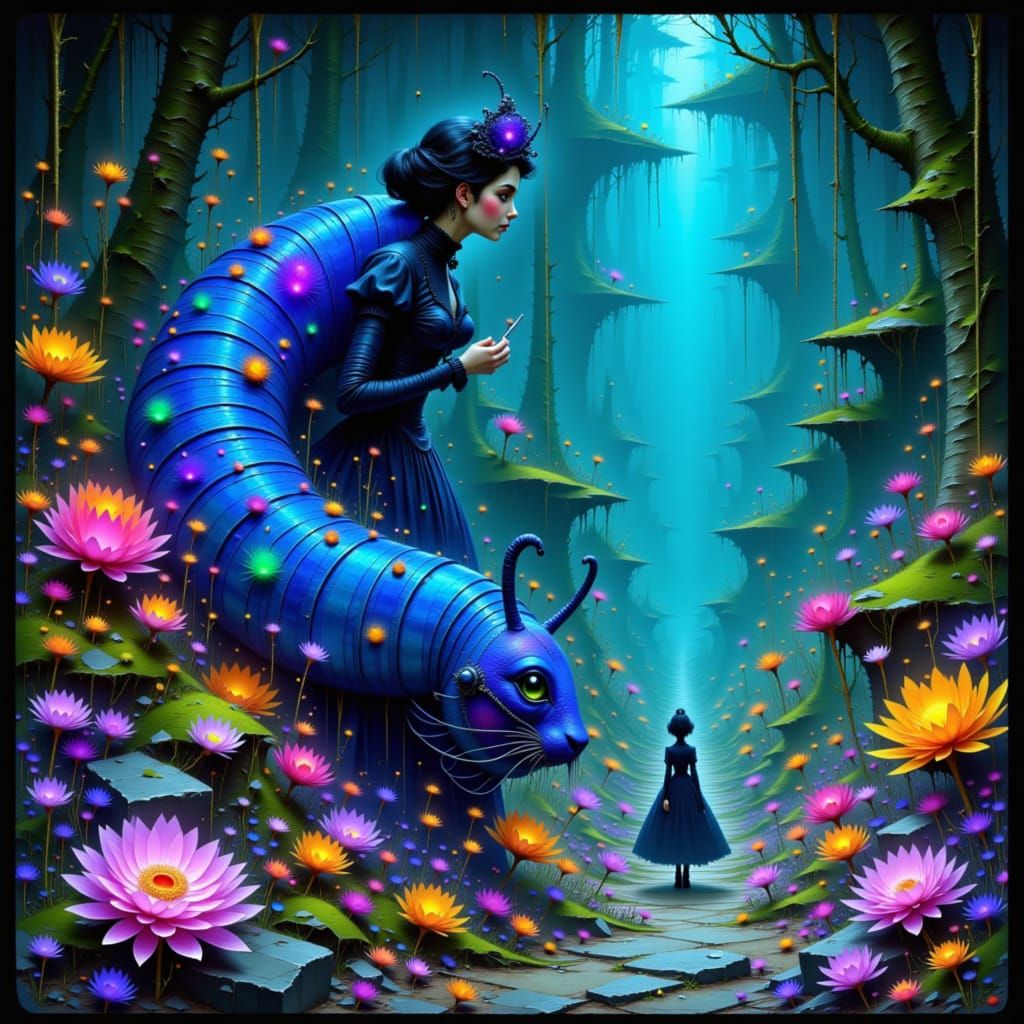 Alice in Wonderland: A Whimsical, Futuristic Realm