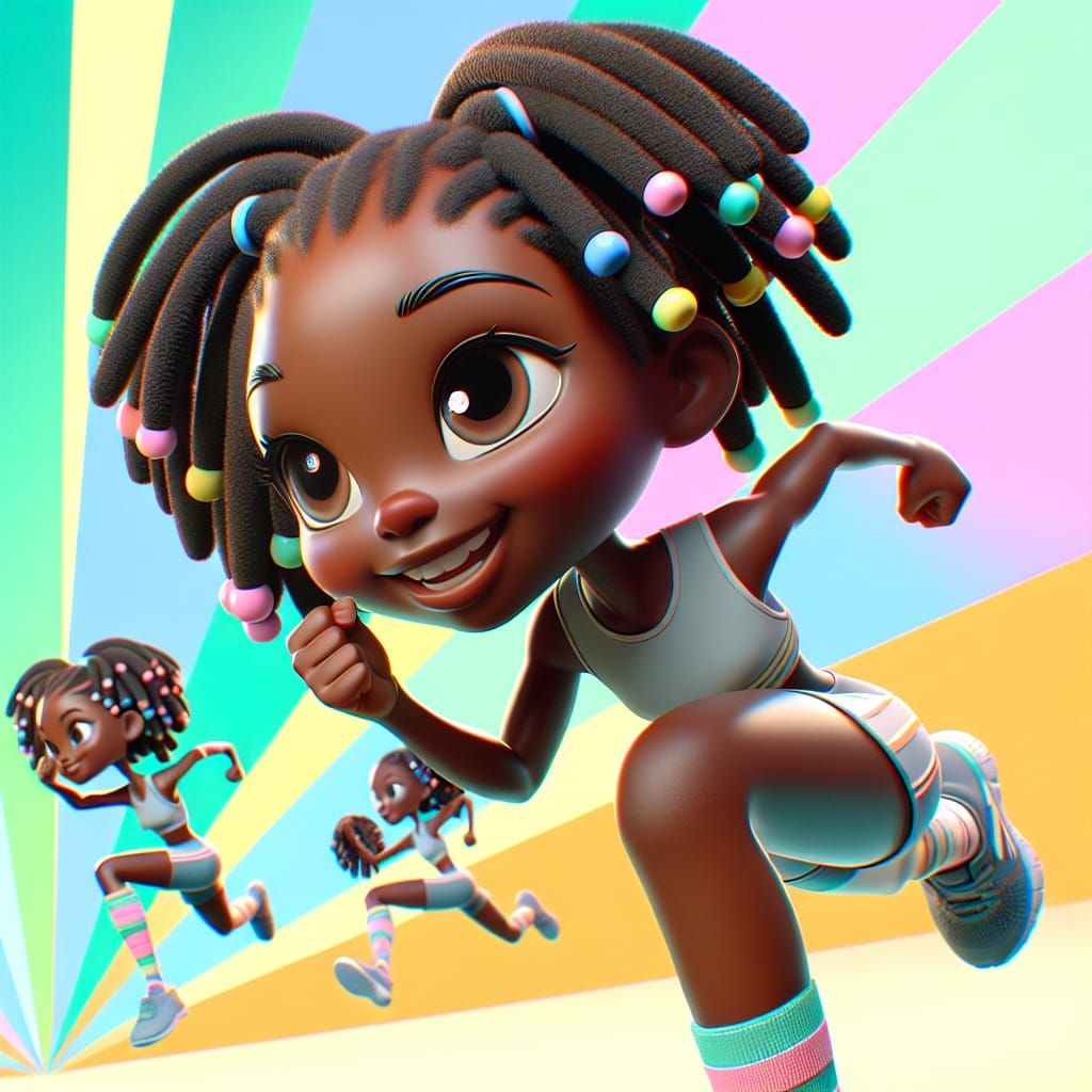 Abina, young African girl explorer