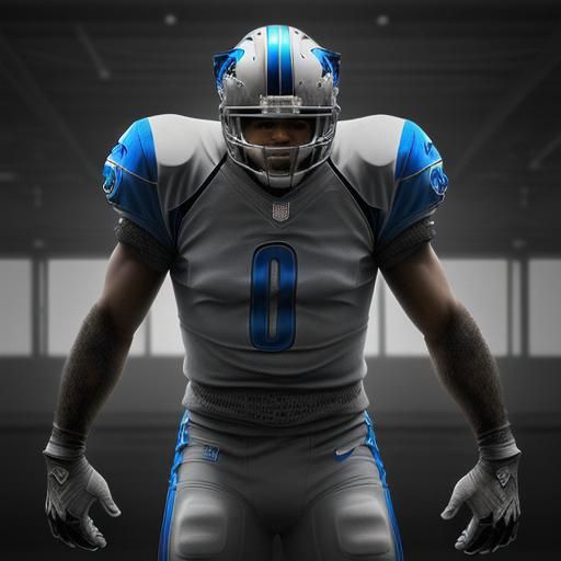 Hyperrealistic Detroit Lions in Cinematic HDR