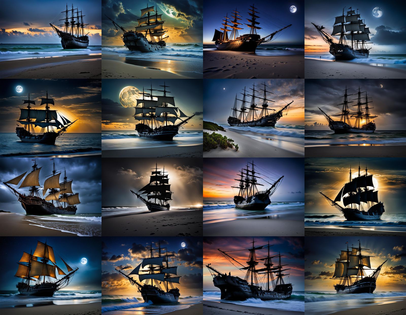 The Flying Dutchman Sails Over Florida Beach