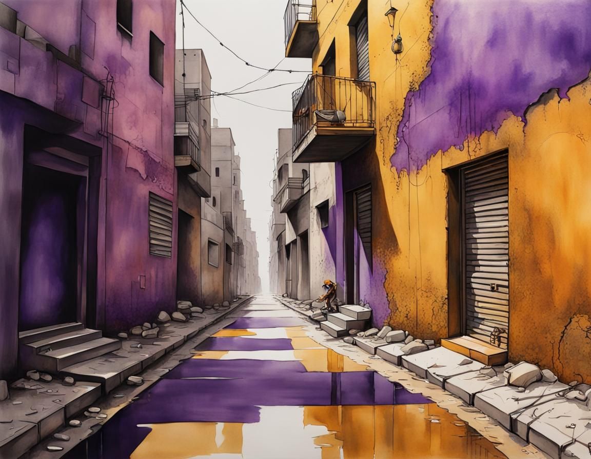 Gaza Strip Art Deco Morning in Hyperrealistic Style