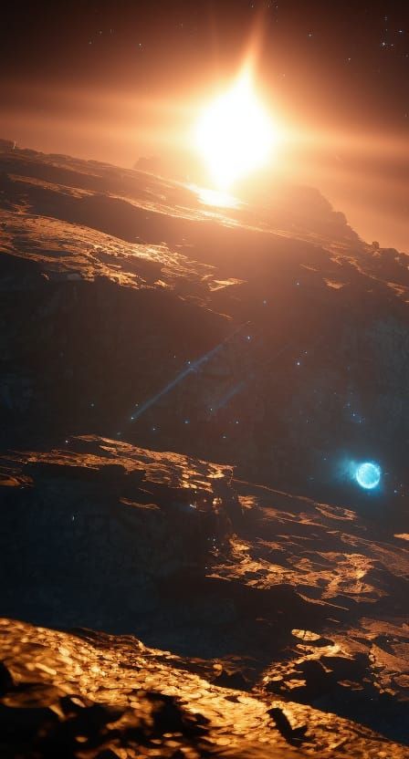 Exoplanet Asteroid Collision in Unreal Engine 5
