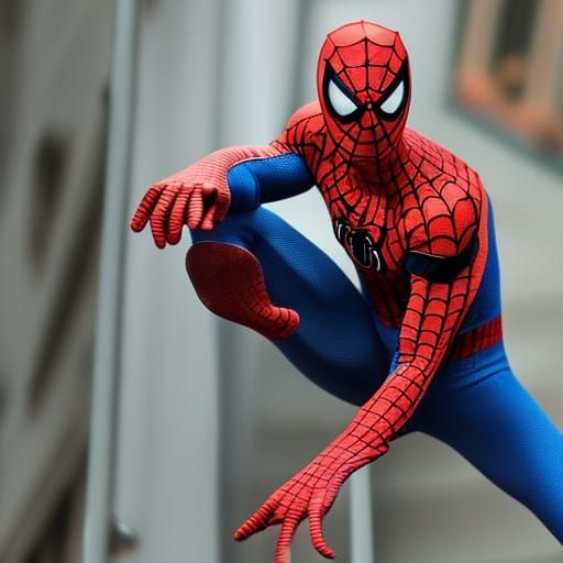 Dynamic Spiderman Digital Rendering