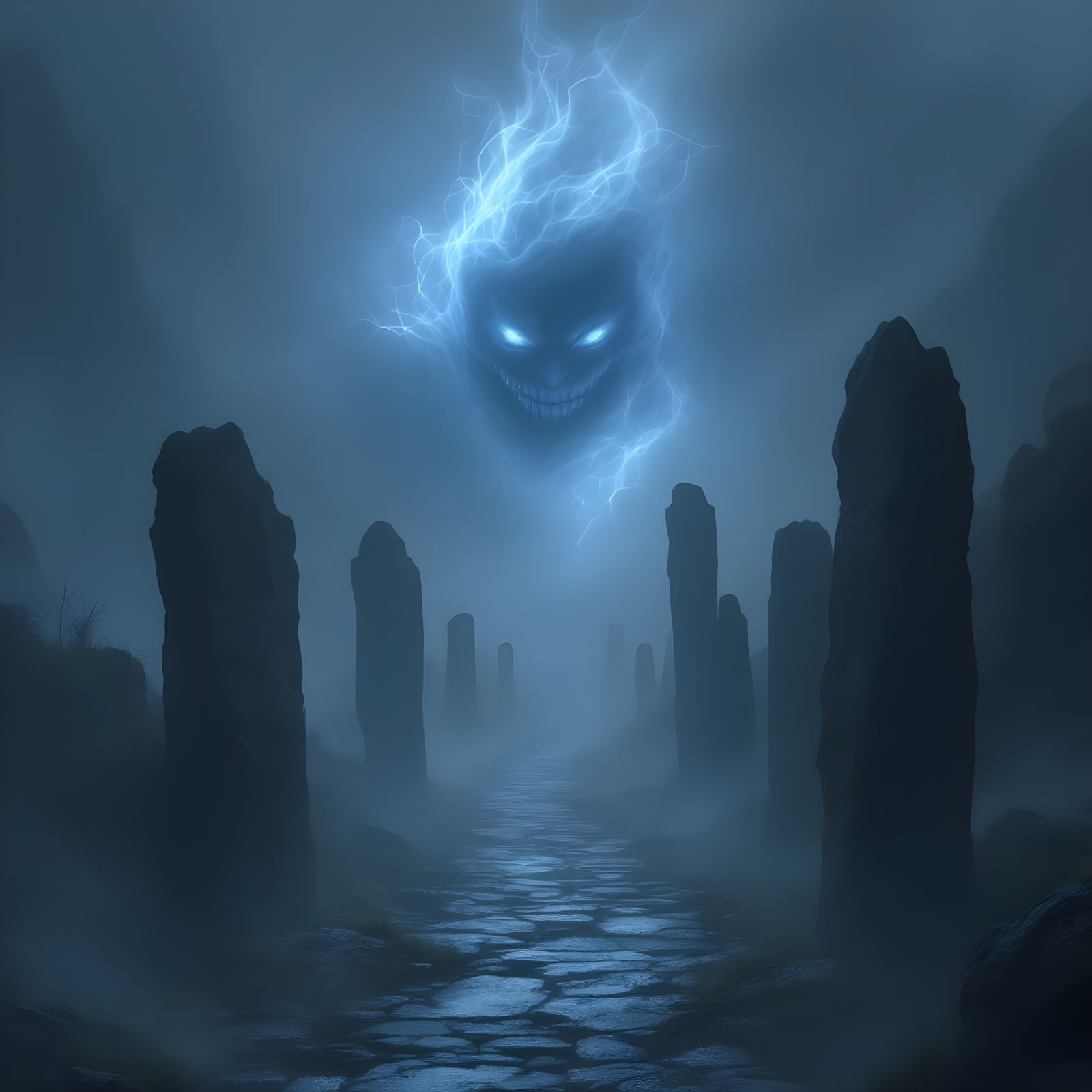 Ethereal Fae Encounter in Irish Fog