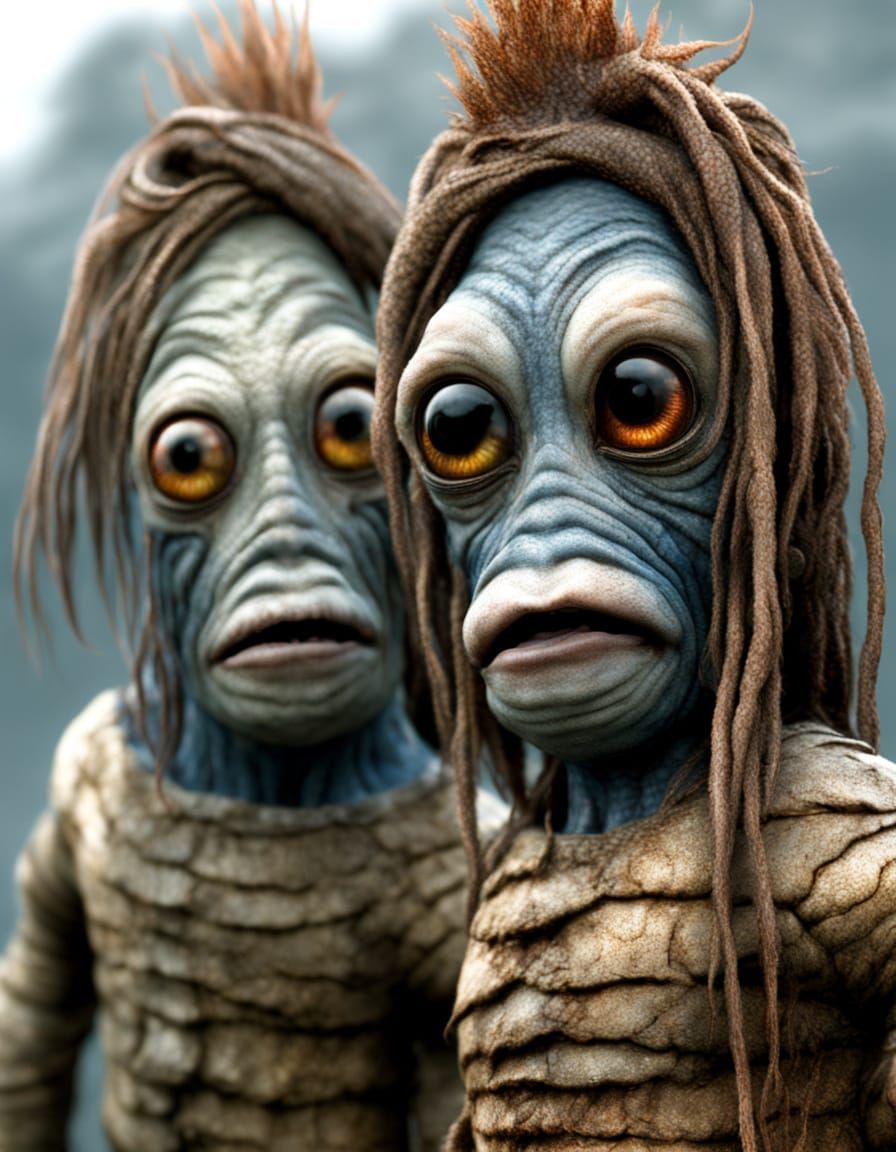 Hyperrealistic CGI: Gill People, Mermen, and Mermaids