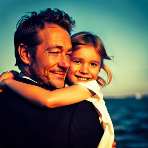 Abstract AI Interpretation of Fatherhood