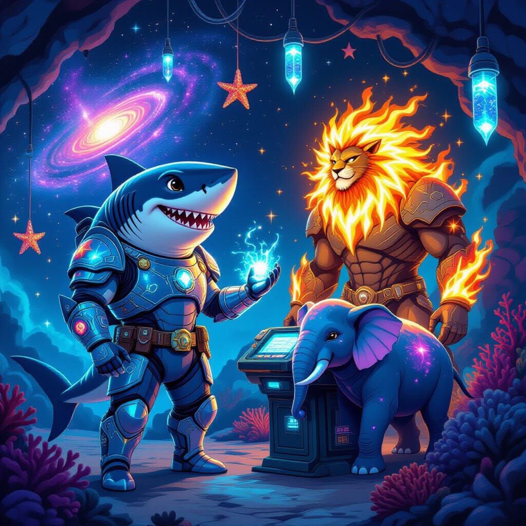 Cosmic Shark Commander at Coral-Reef Console
