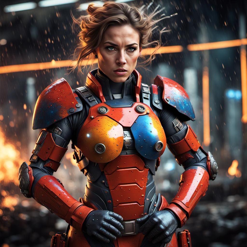 Explosive Super Soldier in Advanced Power Armor