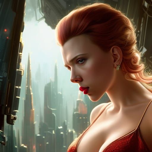 Scarlett Johansson as a Russian Secret Agent V3, by Lord Elboron
