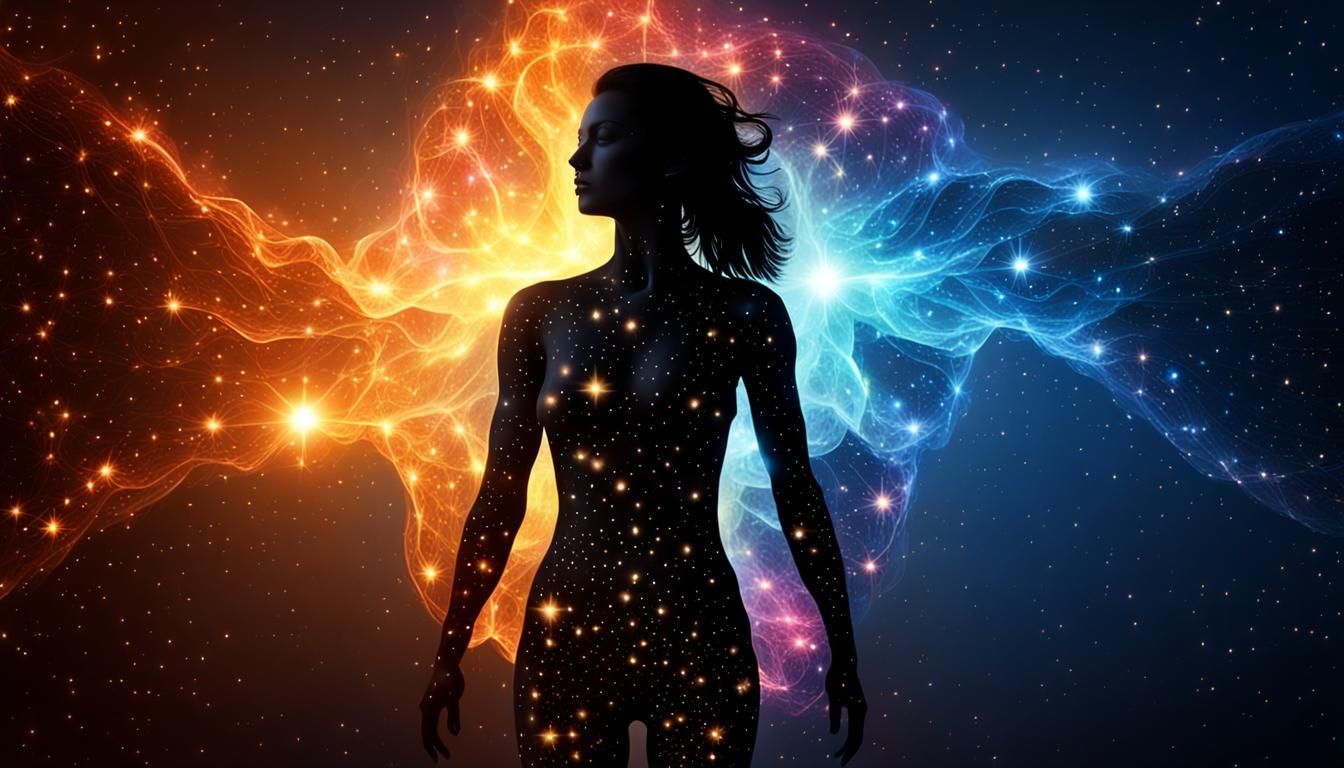 Luminous Silhouette: Exponential Decay and Birth