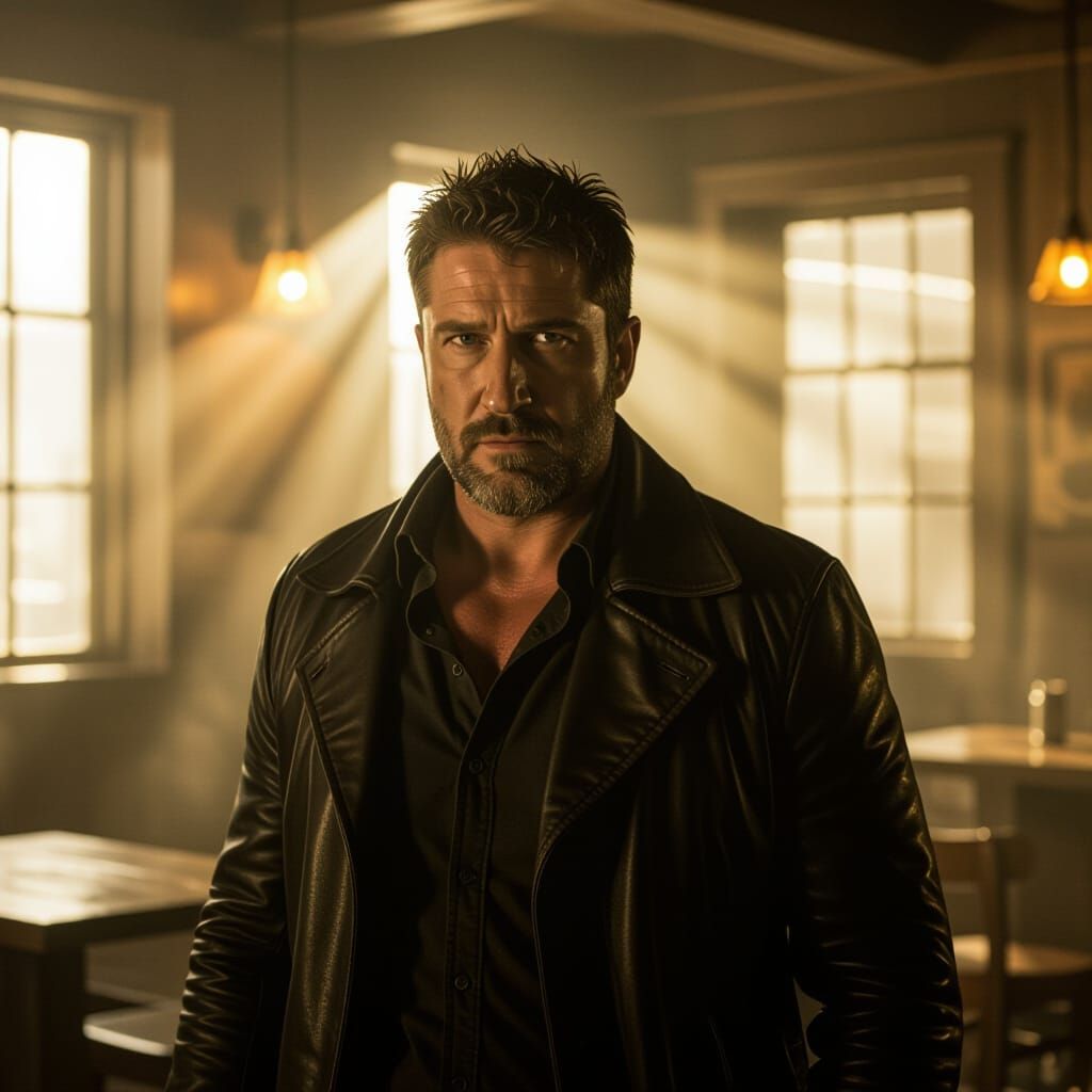 Gerard Butler in Smoky Tavern Cinematic Scene