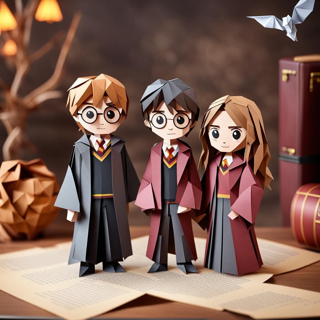 Harry Potter Origami Papercraft in 8K