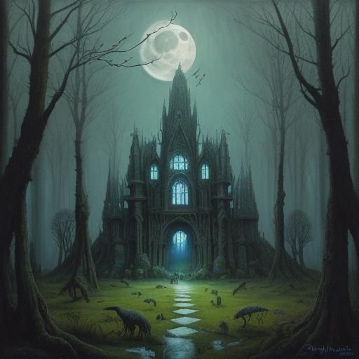 Enchanting Owls Gathering in Forest Clearing