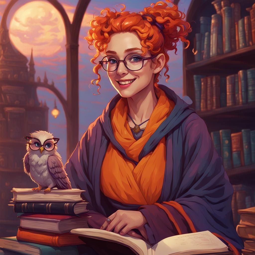 Half-Elf Wizard in Cloud City Sunset