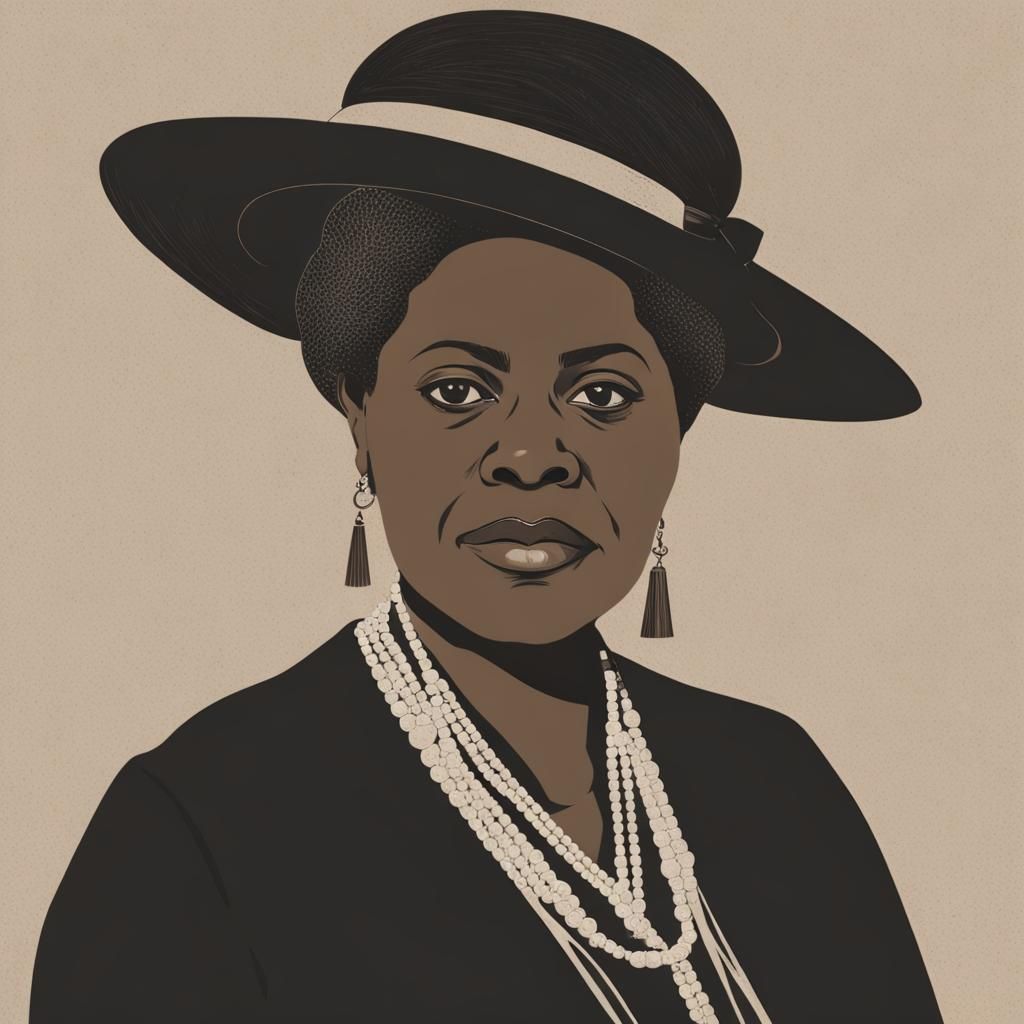 Classic Portrait of a Woman as Bronze Sculpture