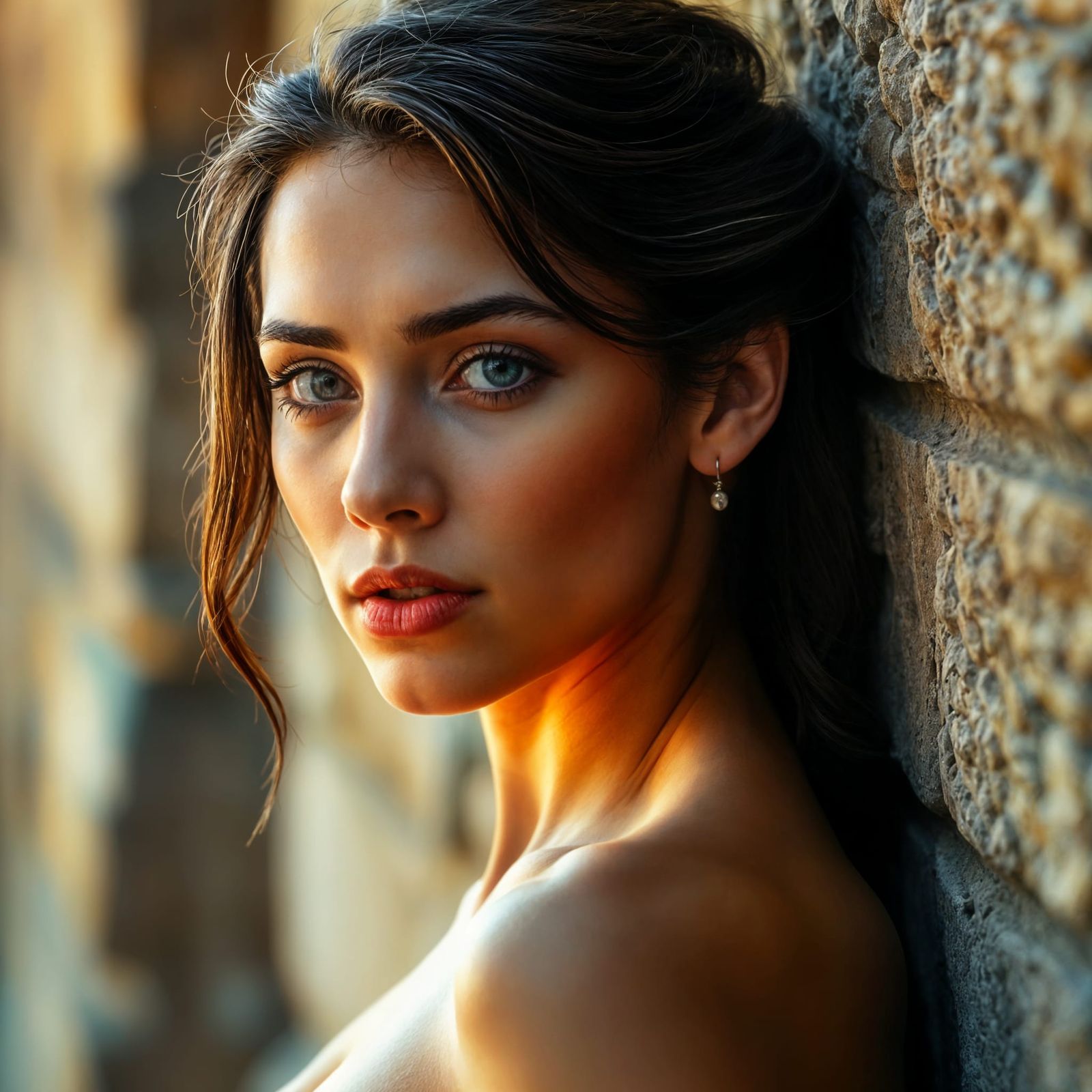 Ethereal Woman in Cinematic Lighting