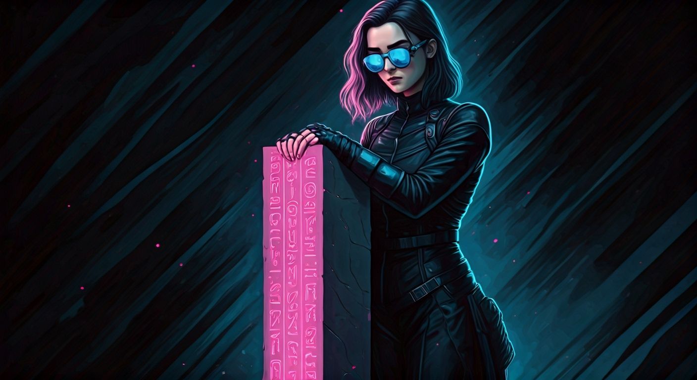 Maisie Williams in Futuristic Dystopian Graphic Novel Style
