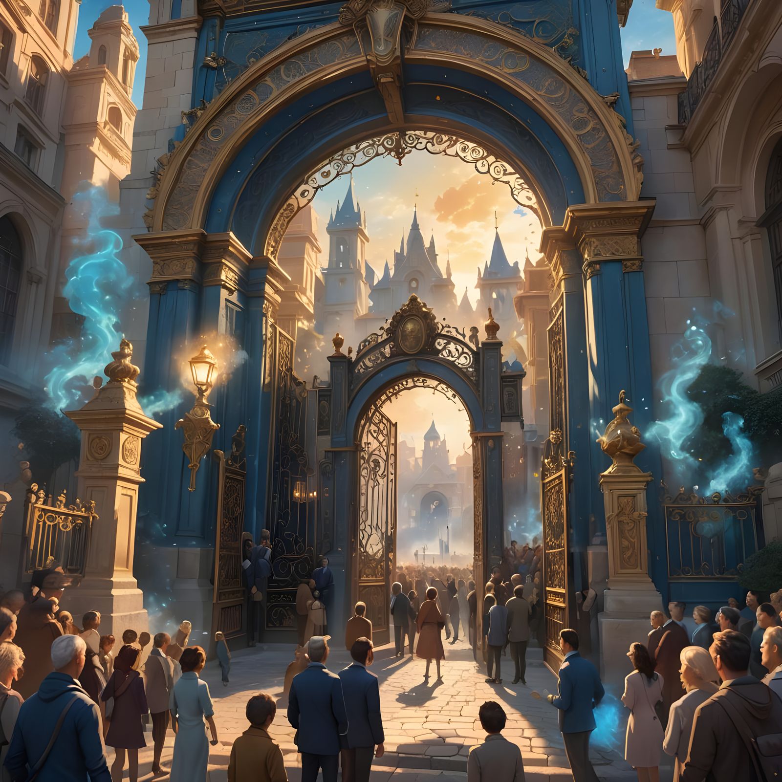 Fantastical Property Broker Concept Art in Deep Color