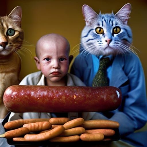 Can you trust these cool cats with your sausages?