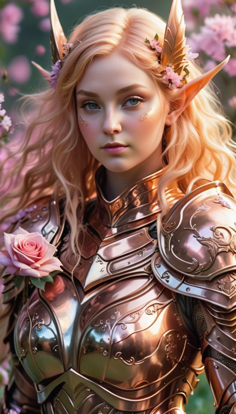 Rose Gold Knight of Petalwyn
